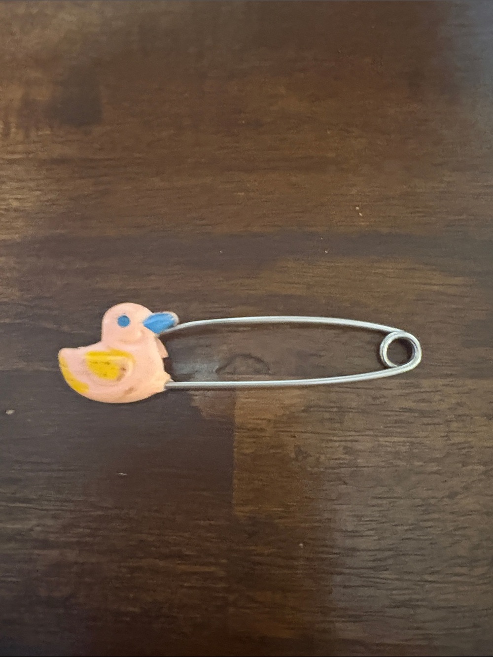 Pink Vintage Baby Diaper Safety Pin